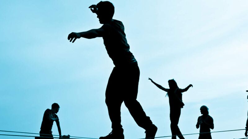 Perfekte Balance mit Slackline-Training 