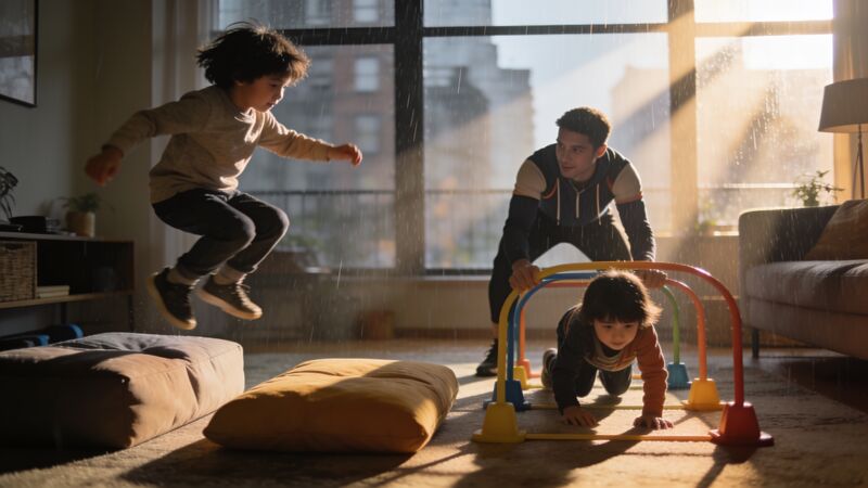 Spaßige Indoor-Übungen für Kids